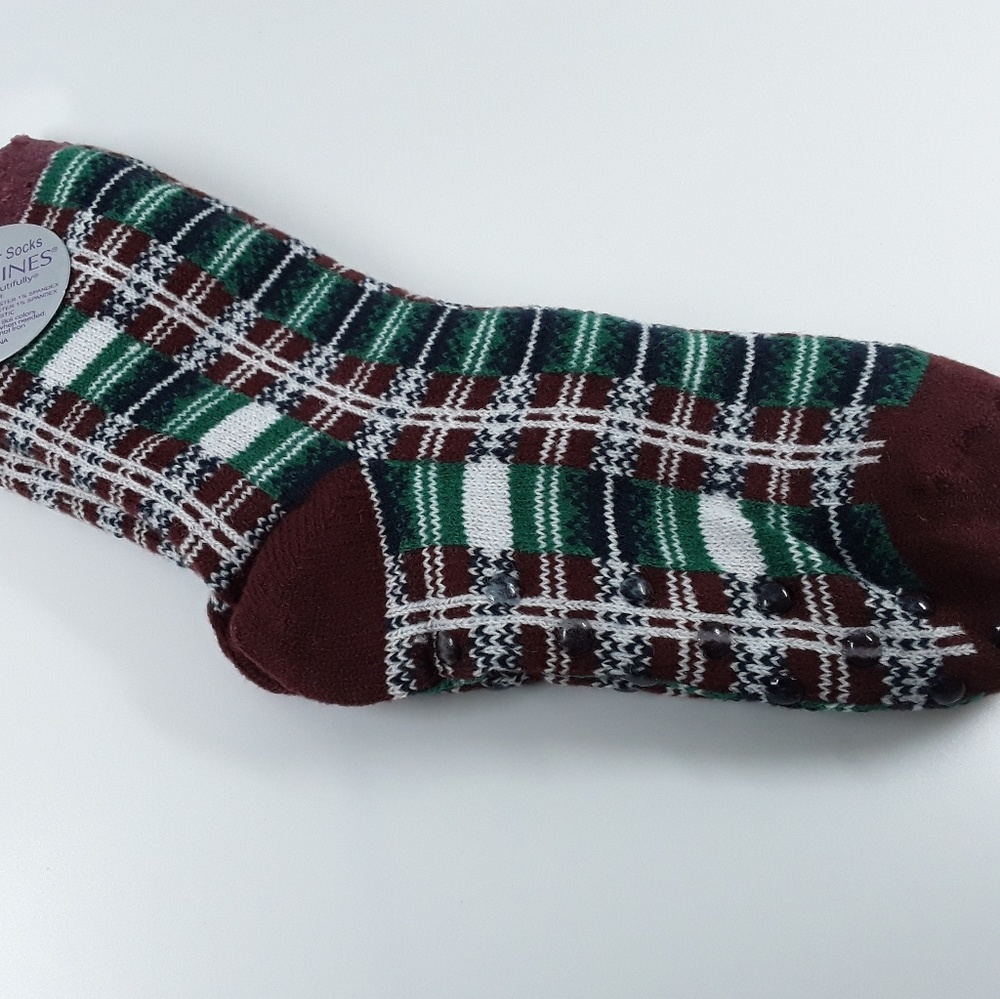 New Catherines Double Layer 1 pair plaid socks